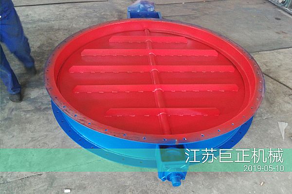 圓形擋板門（直徑150cm），順利完工
